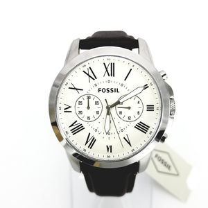 Fossil Grant Quartz Chronograph Beige Dial Men's W